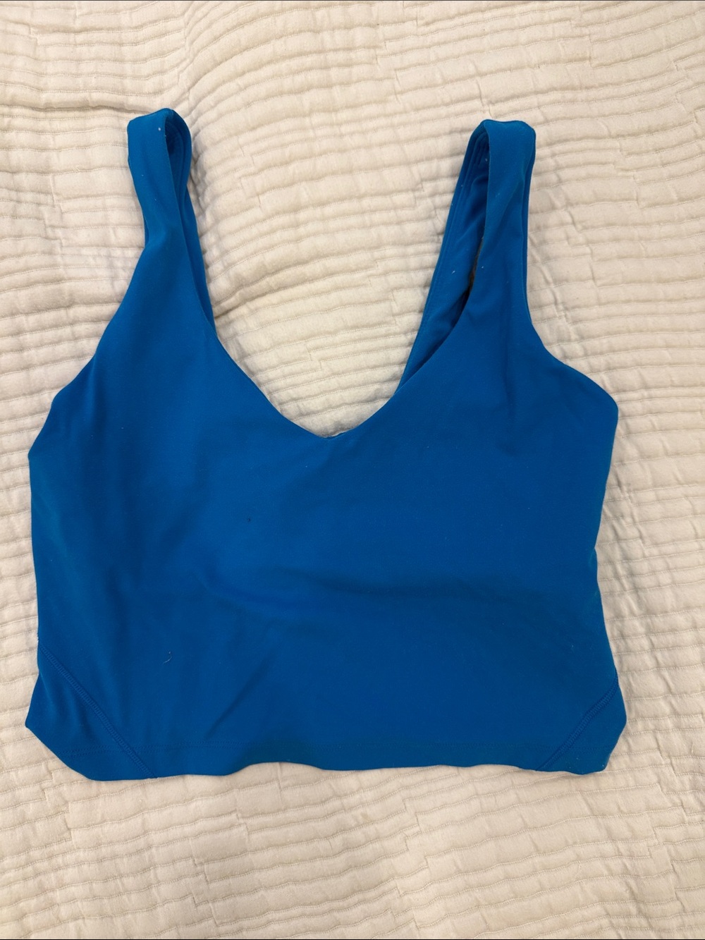 Blue Scoop Neck Bralette Top - Lulu top